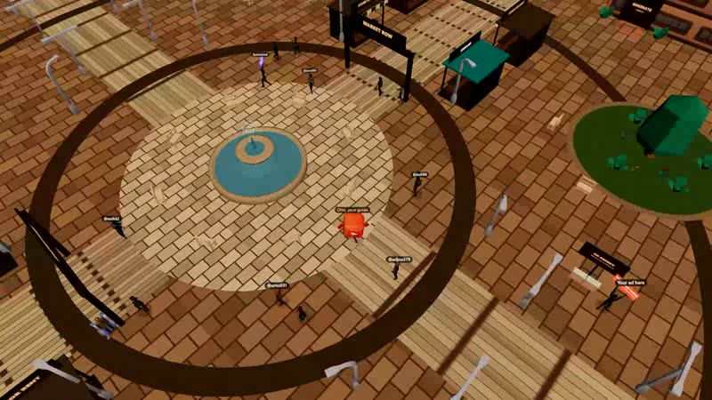 The square and the billboard in the Lot